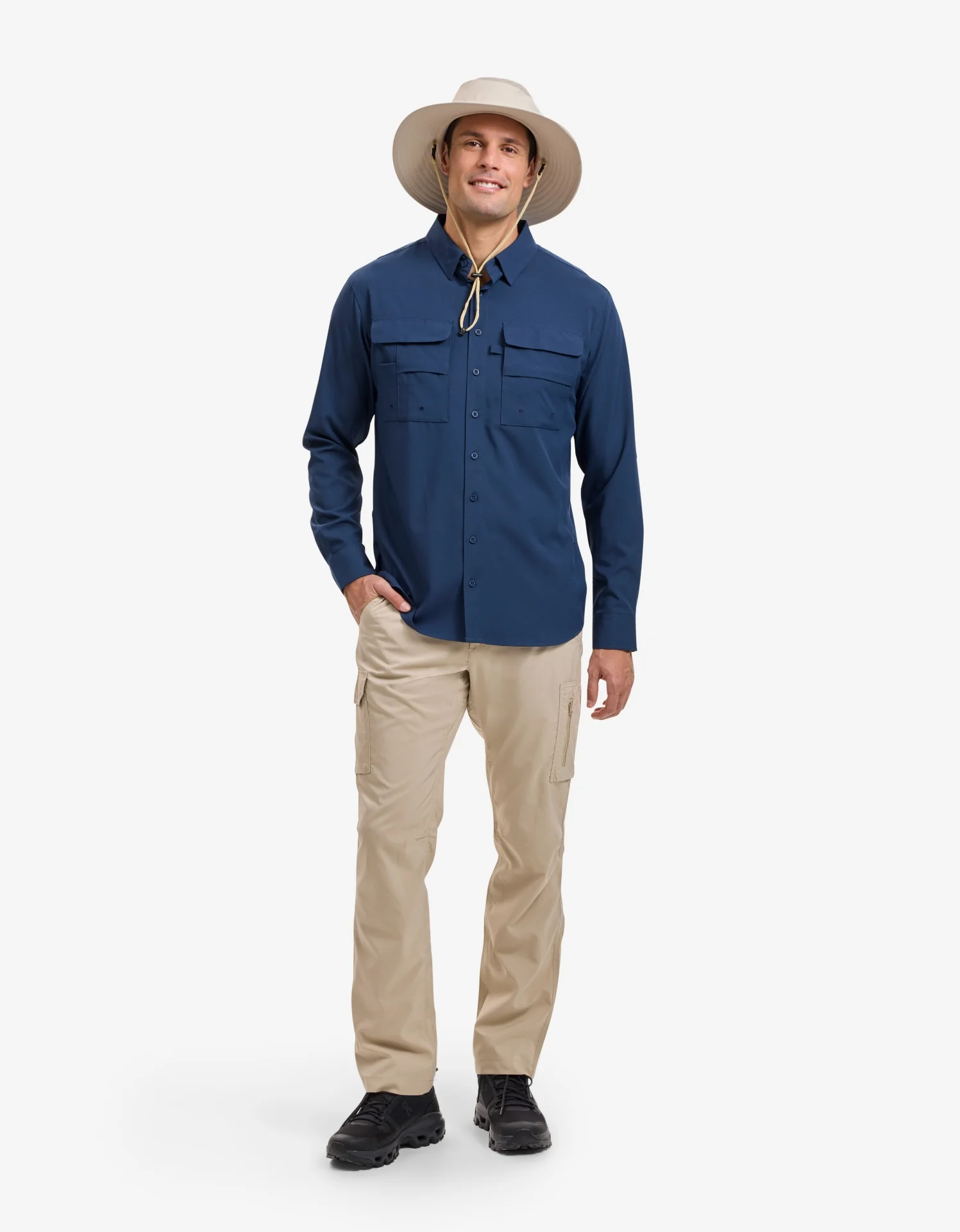 Everyday Broad Brim Sun Hat With Pocket UPF 50+ - Image 4