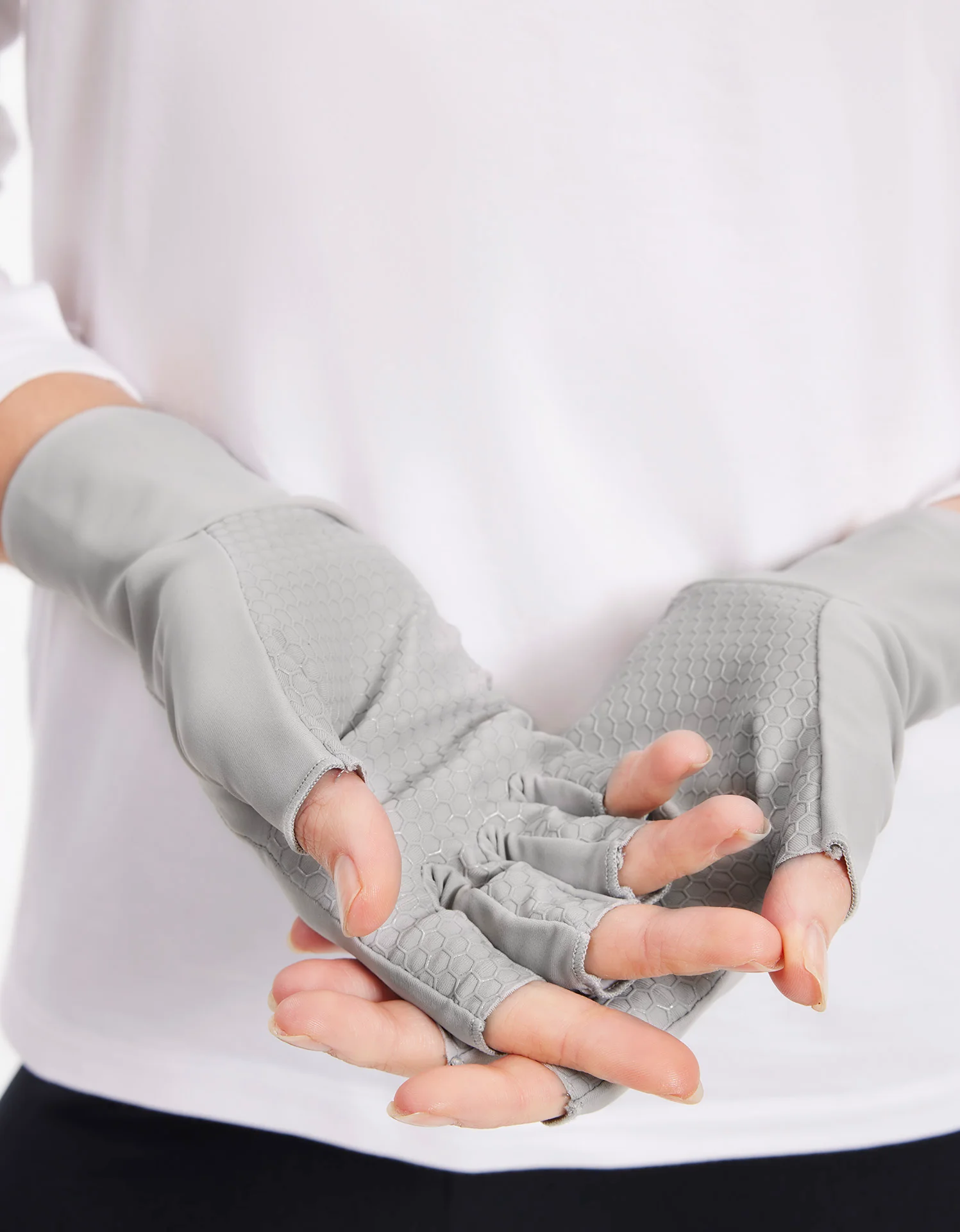 Fingerless Driving Gloves UPF 50+ Sun Protection - Image 11