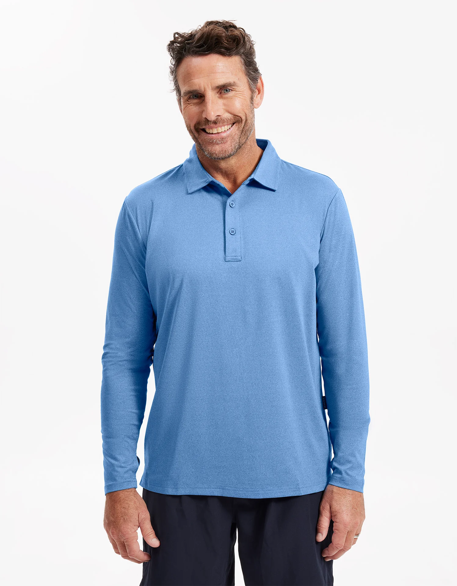 Long Sleeve Polo Shirt UPF 50+ - Image 10