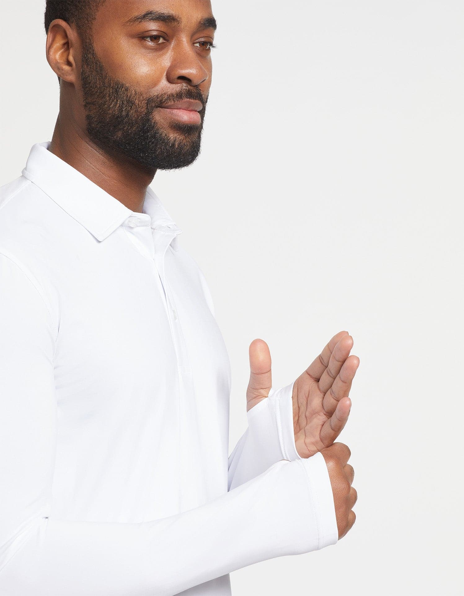Long Sleeve Polo Shirt UPF 50+ - Image 8
