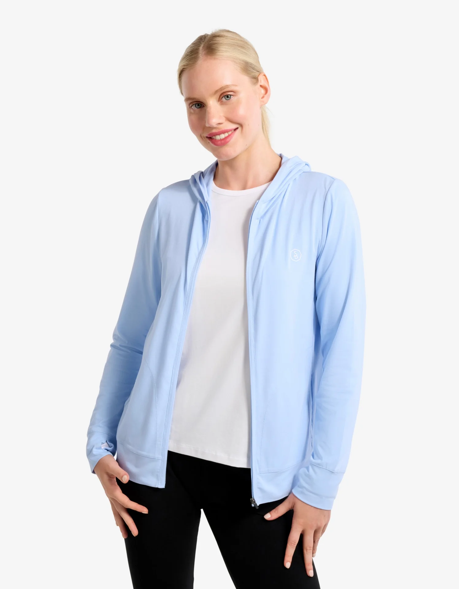 Luxe Hooded Full Zip Top UPF 50+ - Image 12
