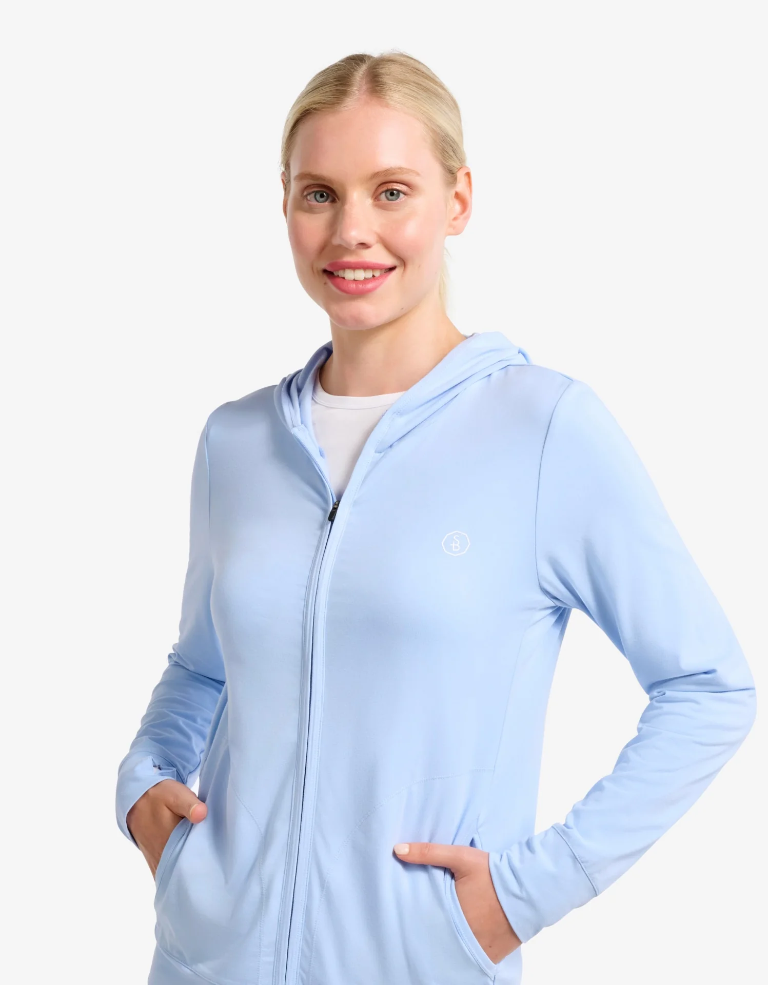 Luxe Hooded Full Zip Top UPF 50+ - Image 17