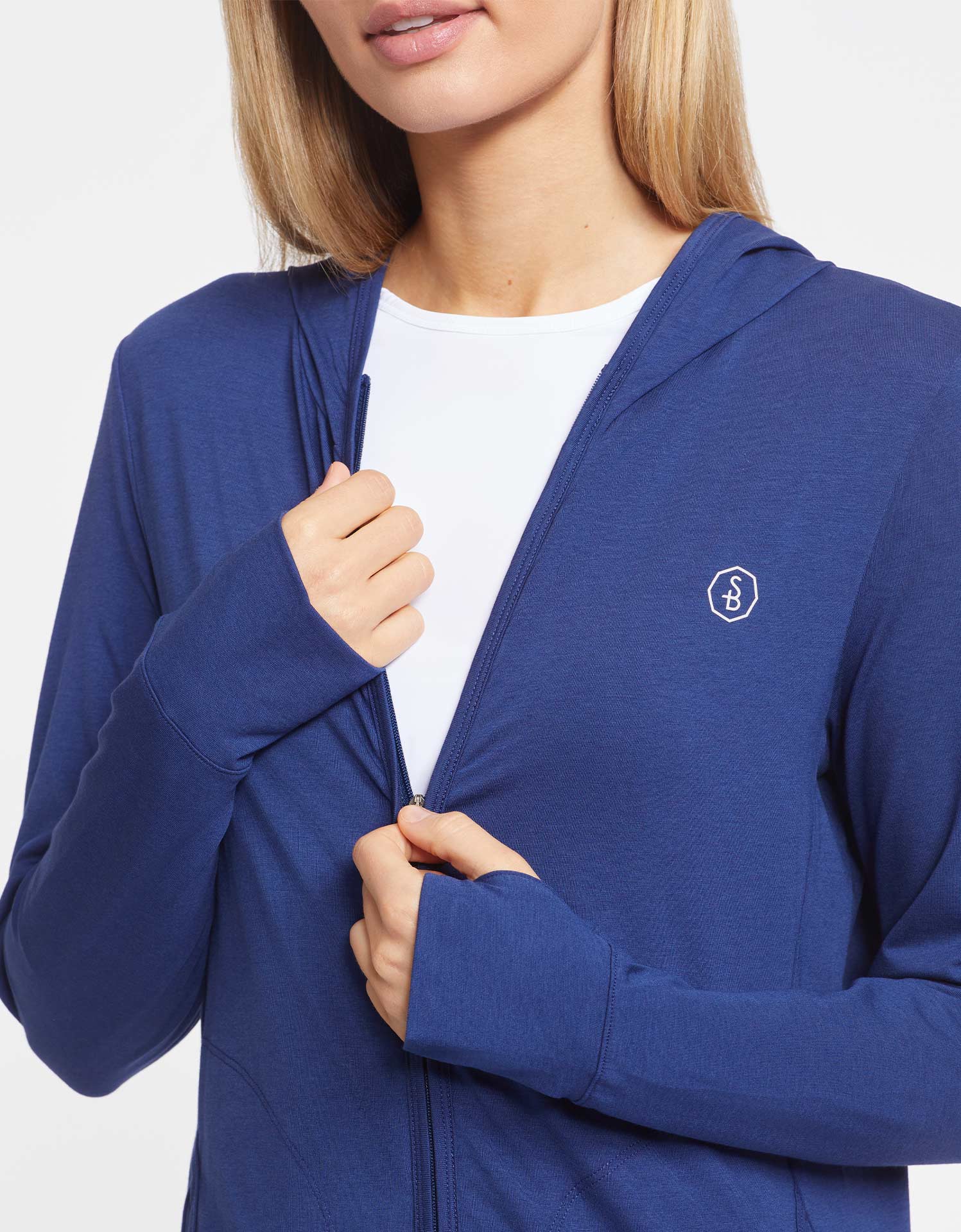 Luxe Hooded Full Zip Top UPF 50+ - Image 25