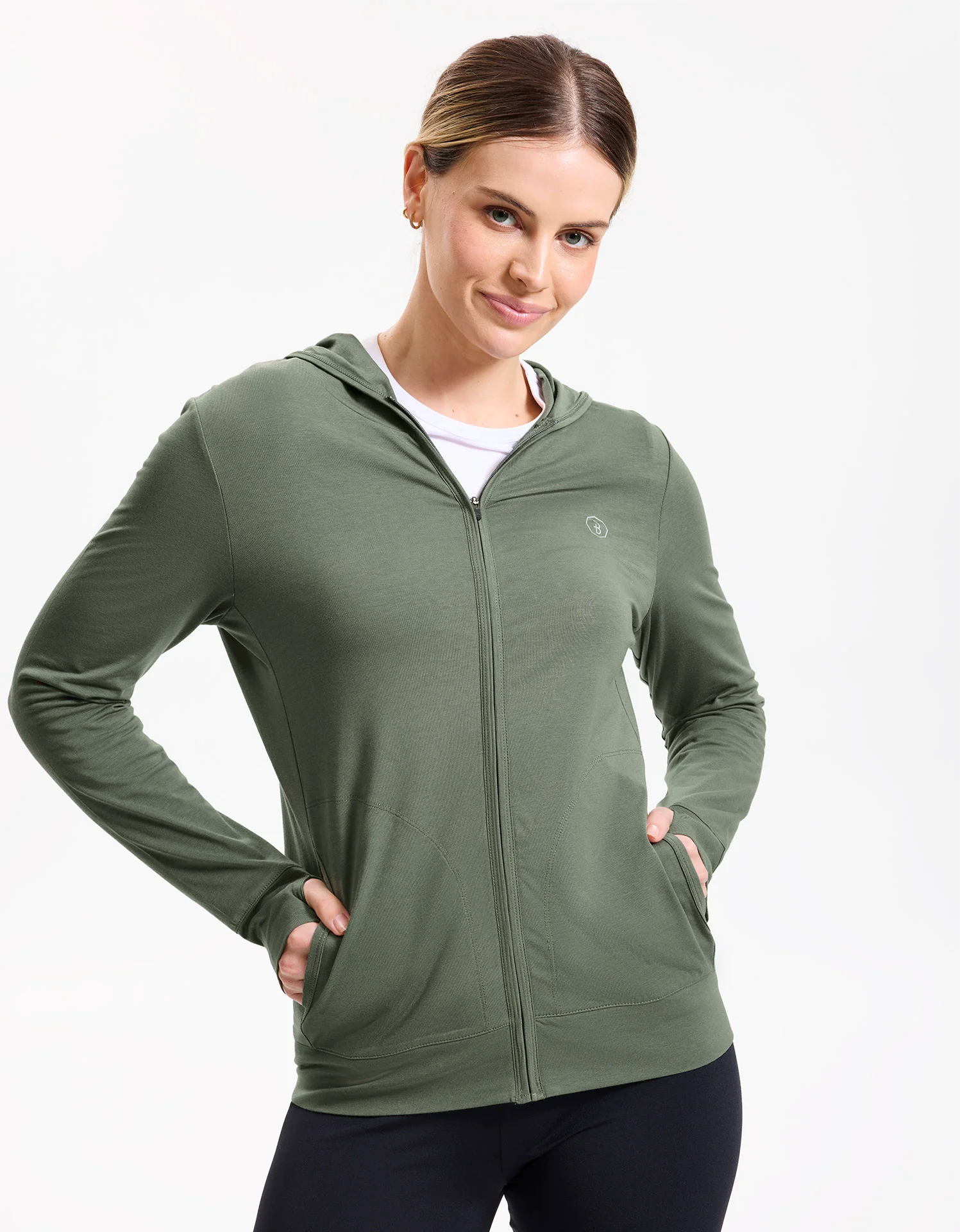 Luxe Hooded Full Zip Top UPF 50+ - Image 40