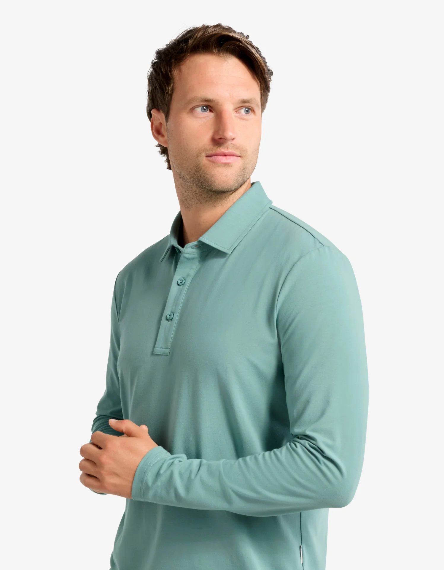Long Sleeve Polo Shirt UPF 50+ - Image 12