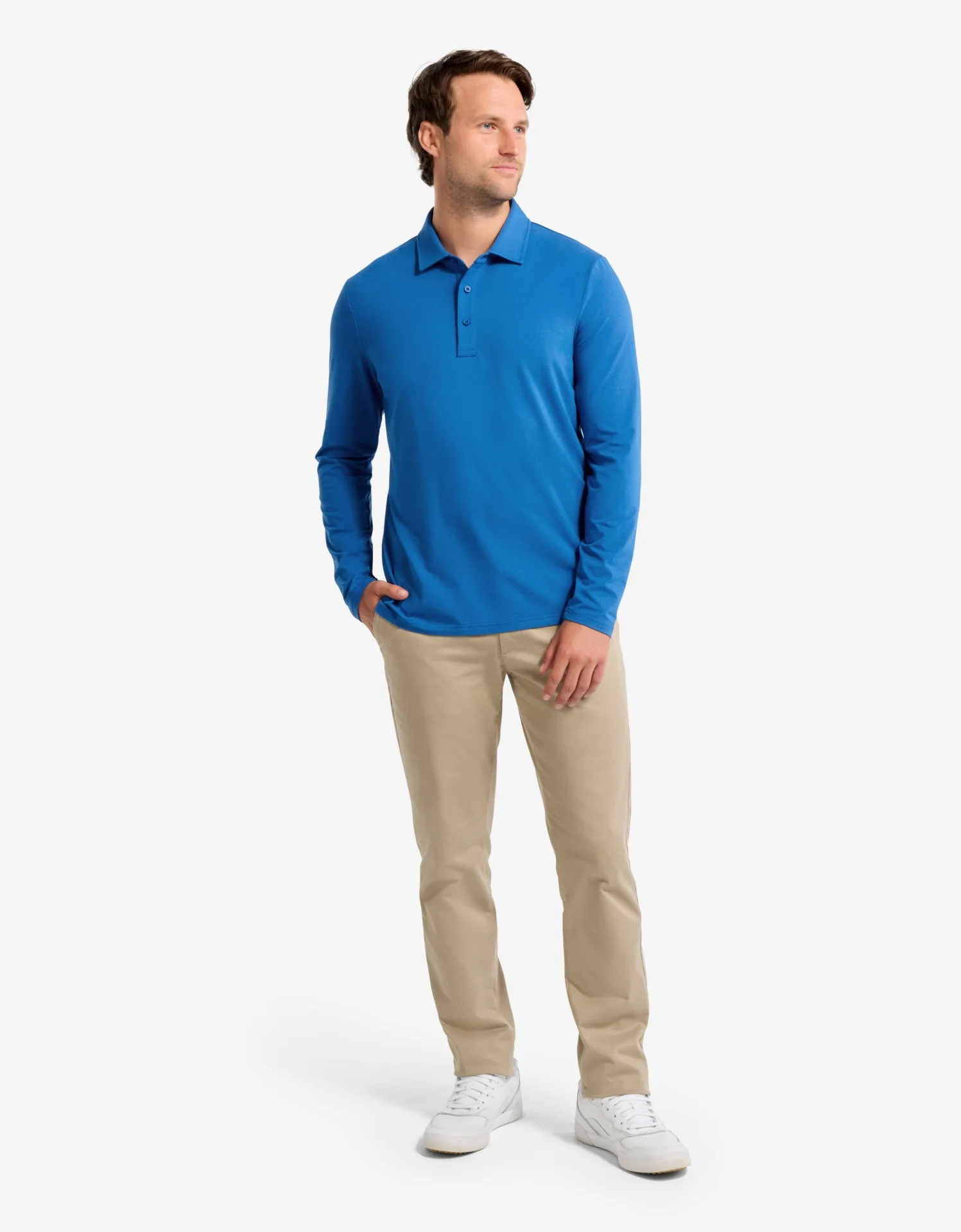 Long Sleeve Polo Shirt UPF 50+ - Image 14
