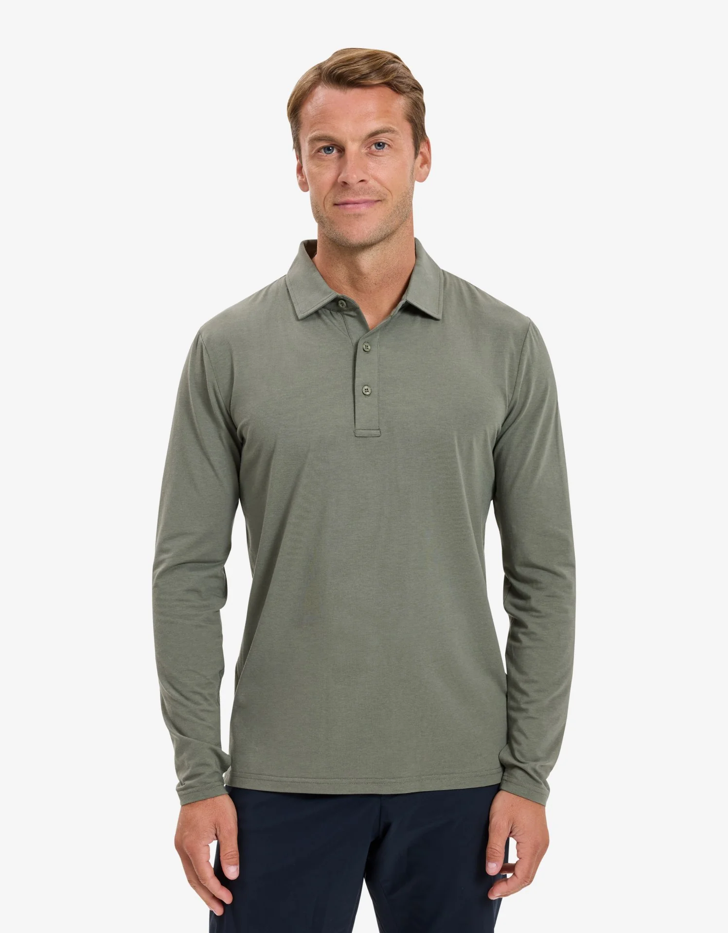 Long Sleeve Polo Shirt UPF 50+ - Image 19