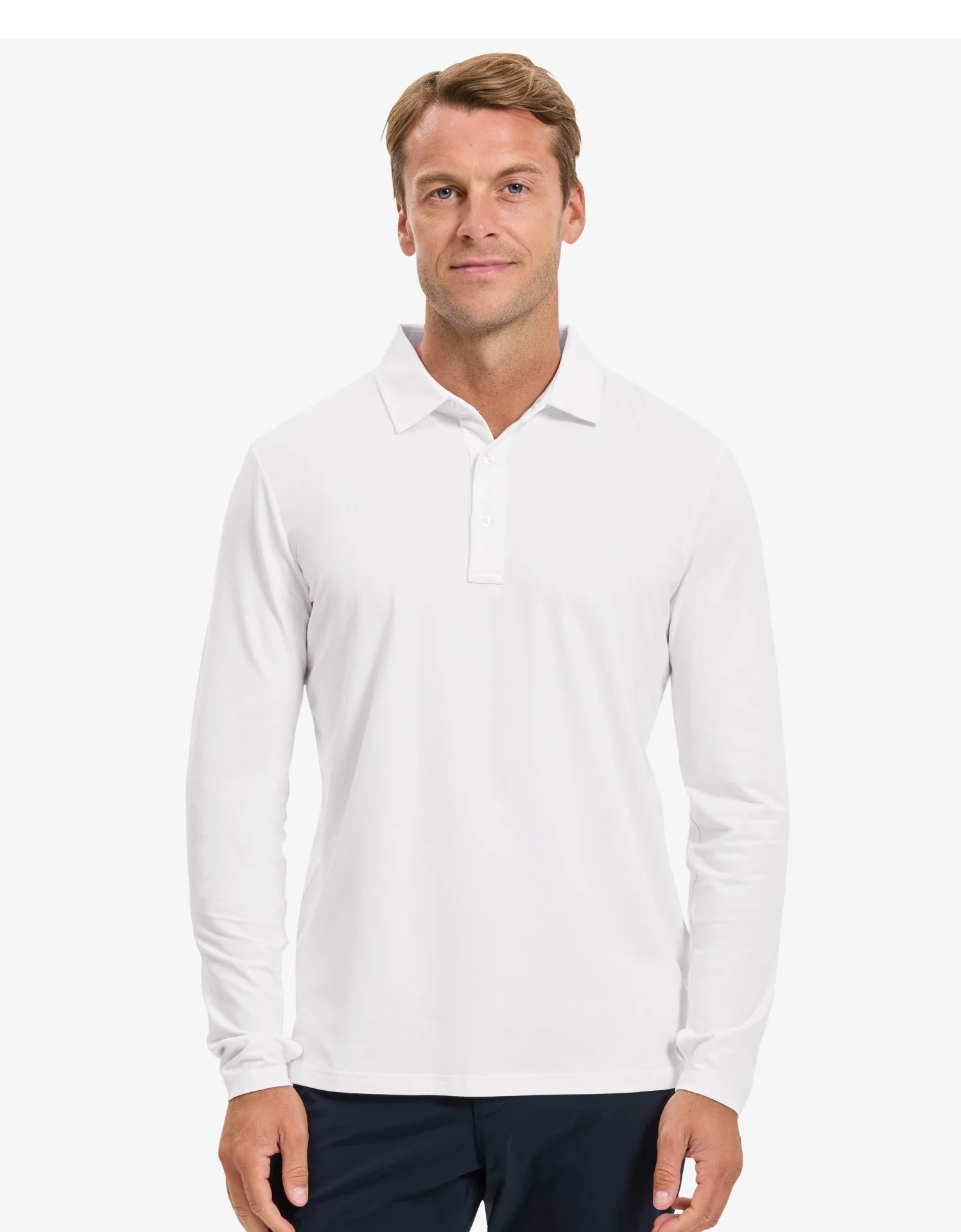 Long Sleeve Polo Shirt UPF 50+ - Image 35