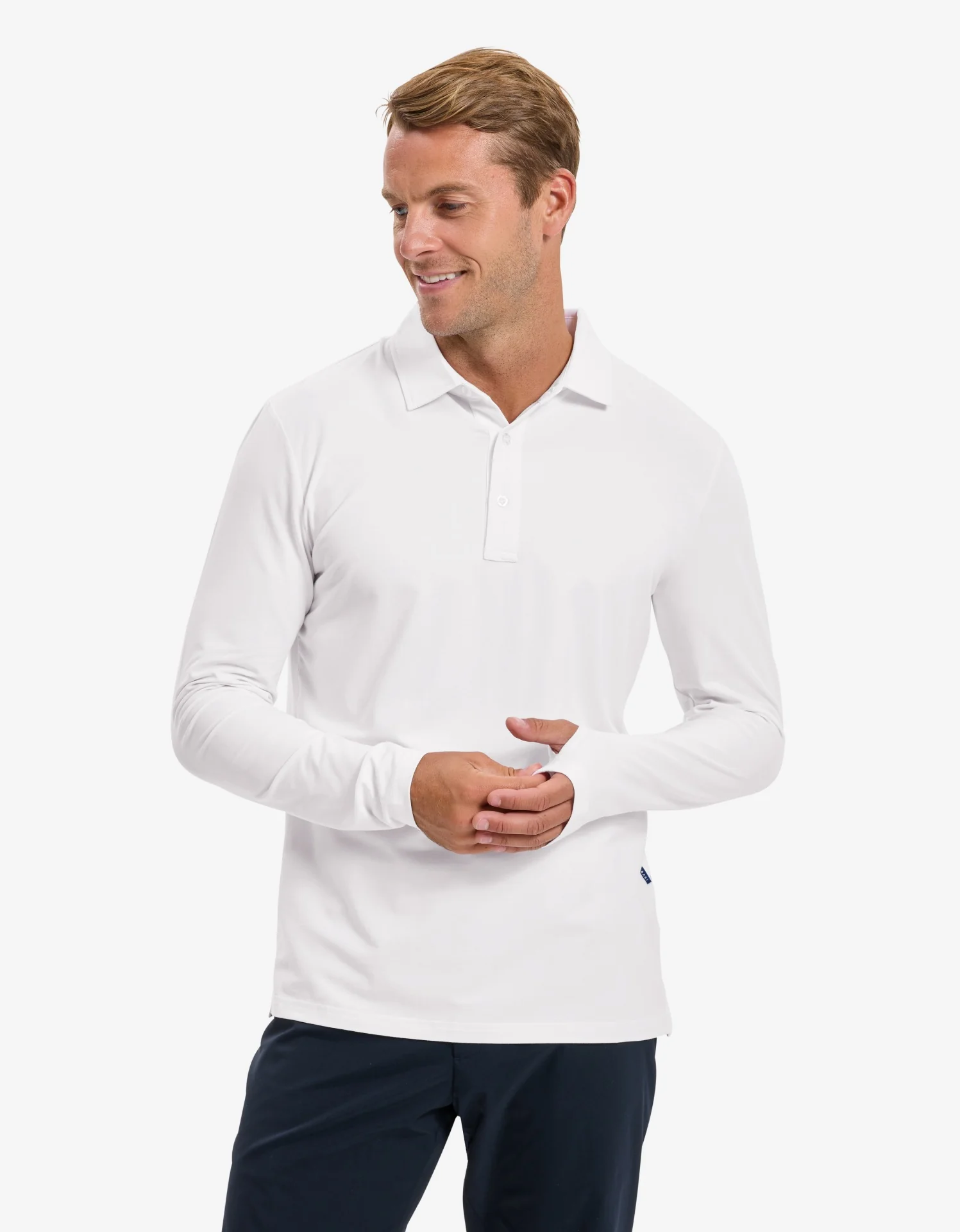 Long Sleeve Polo Shirt UPF 50+ - Image 38