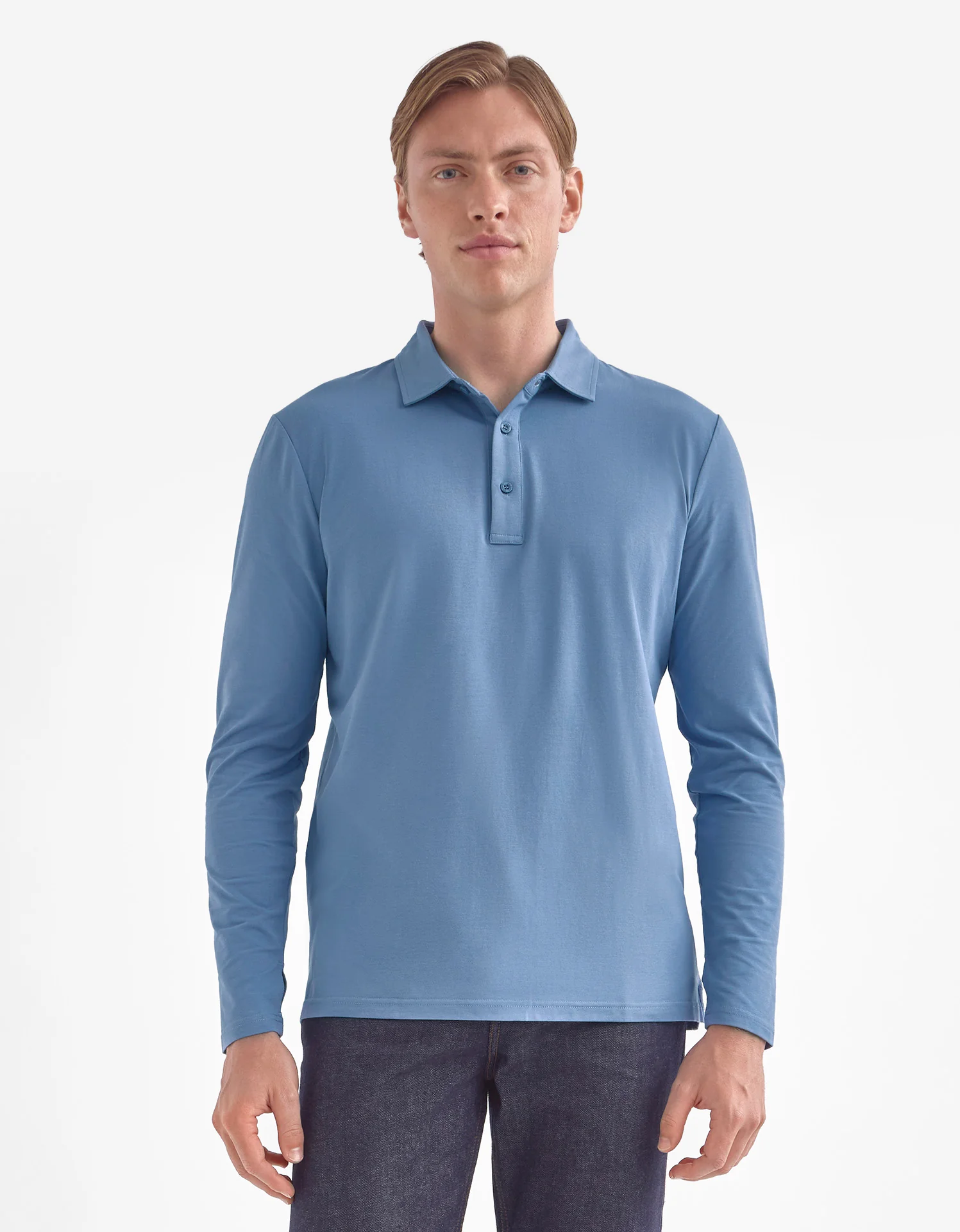 Long Sleeve Polo Shirt UPF 50+ - Image 47