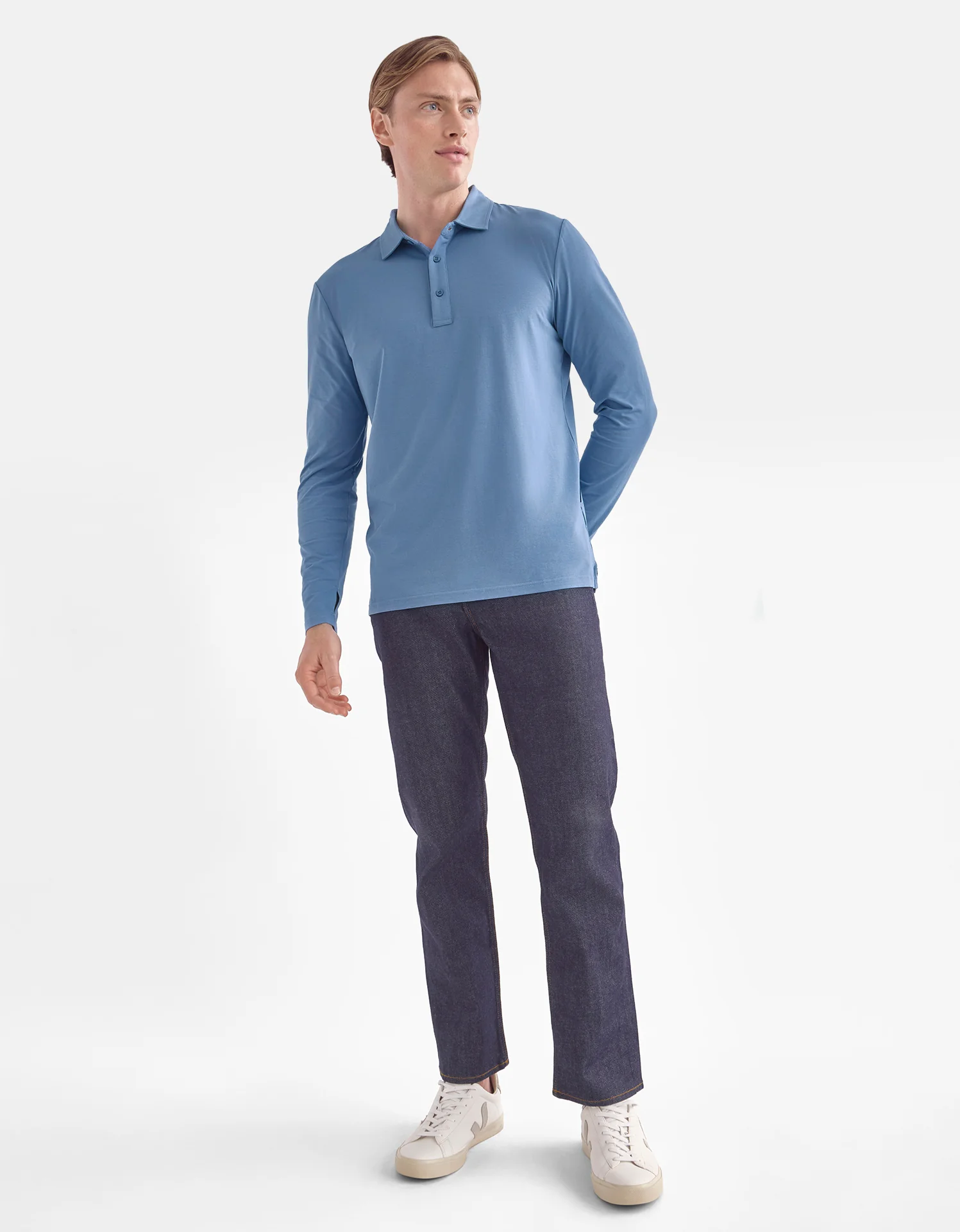 Long Sleeve Polo Shirt UPF 50+ - Image 50