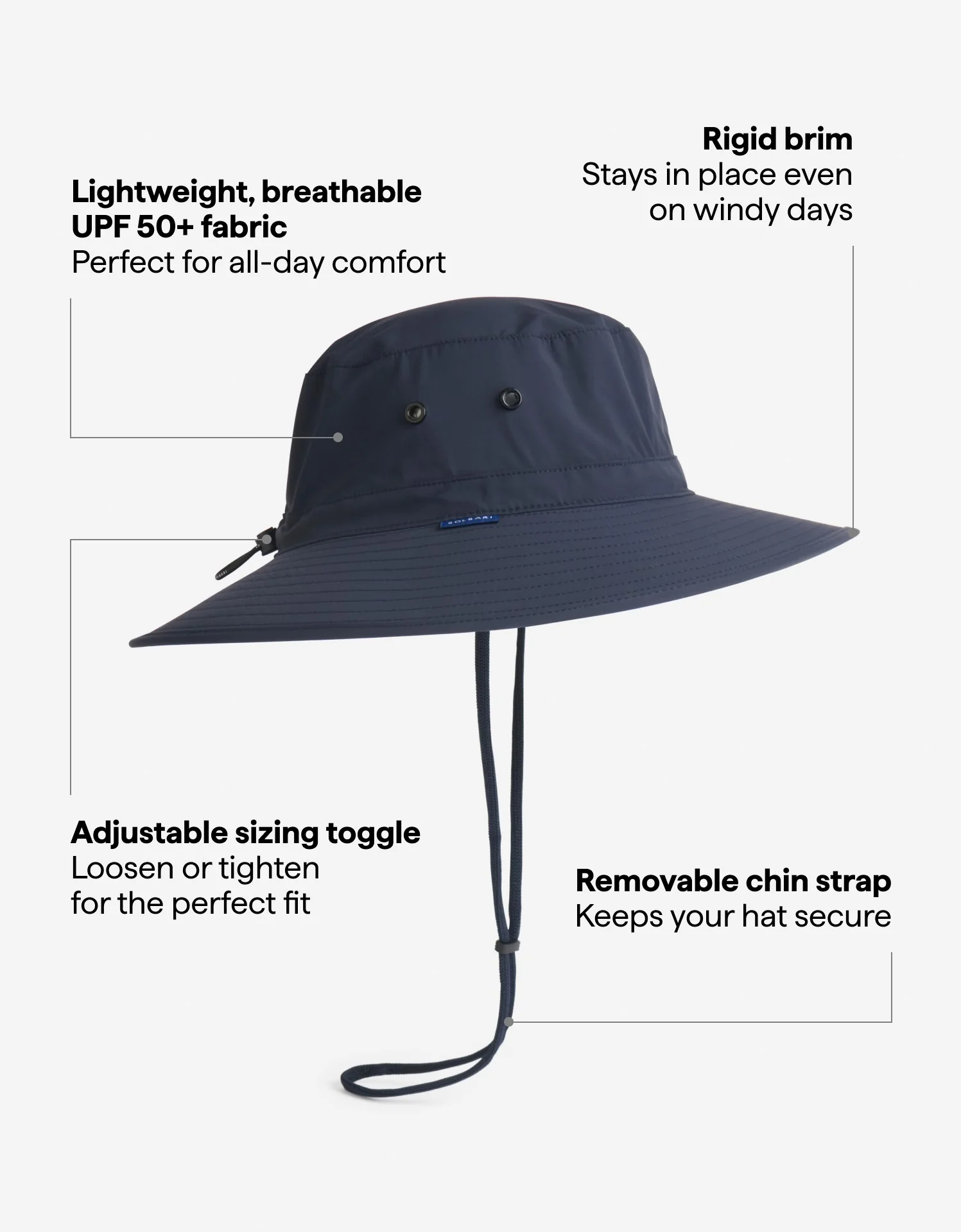Traveller Broad Brim Sun Hat UPF 50+ - Image 15
