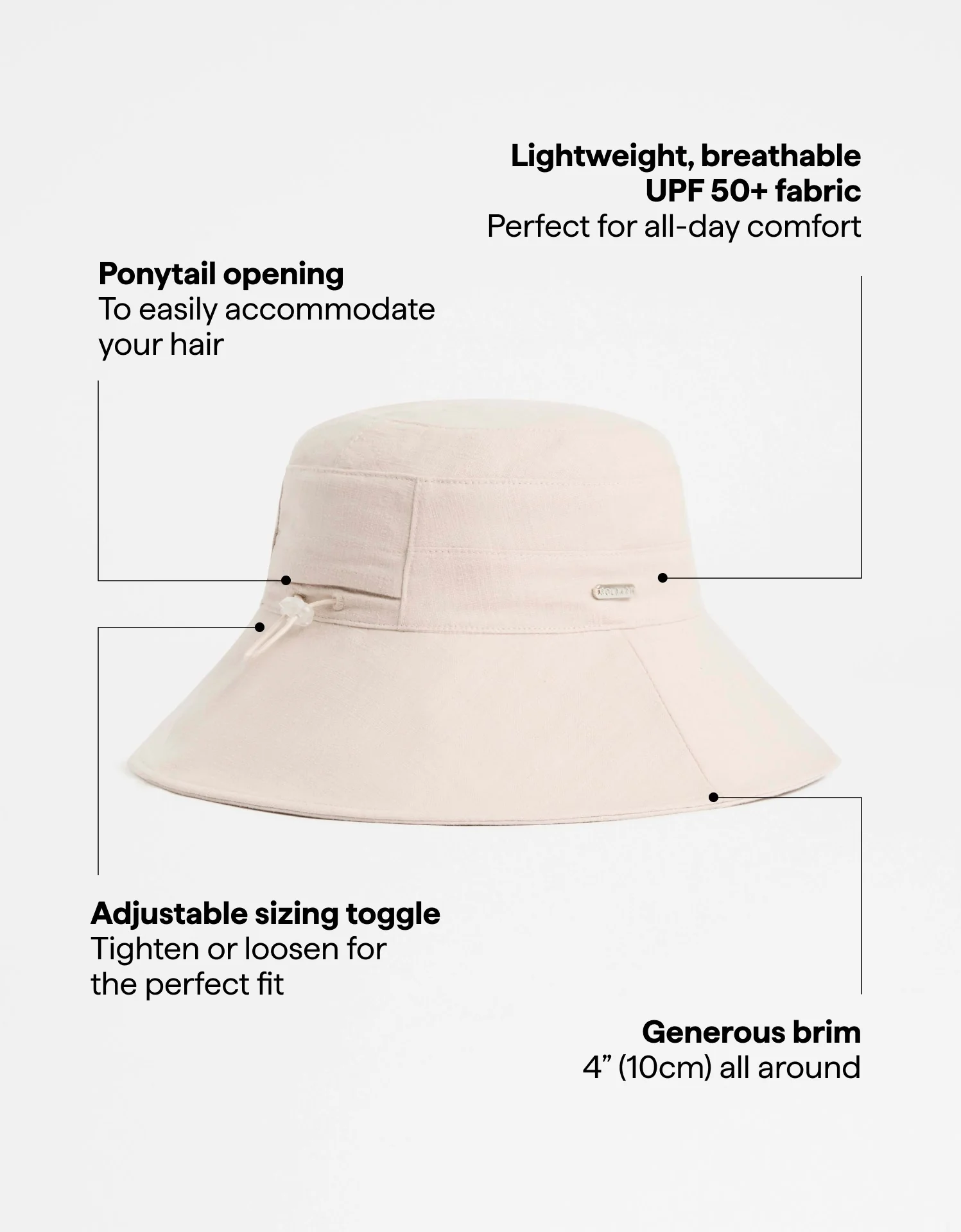 Resort Wide Brim Sun Hat UPF 50+ - Image 8