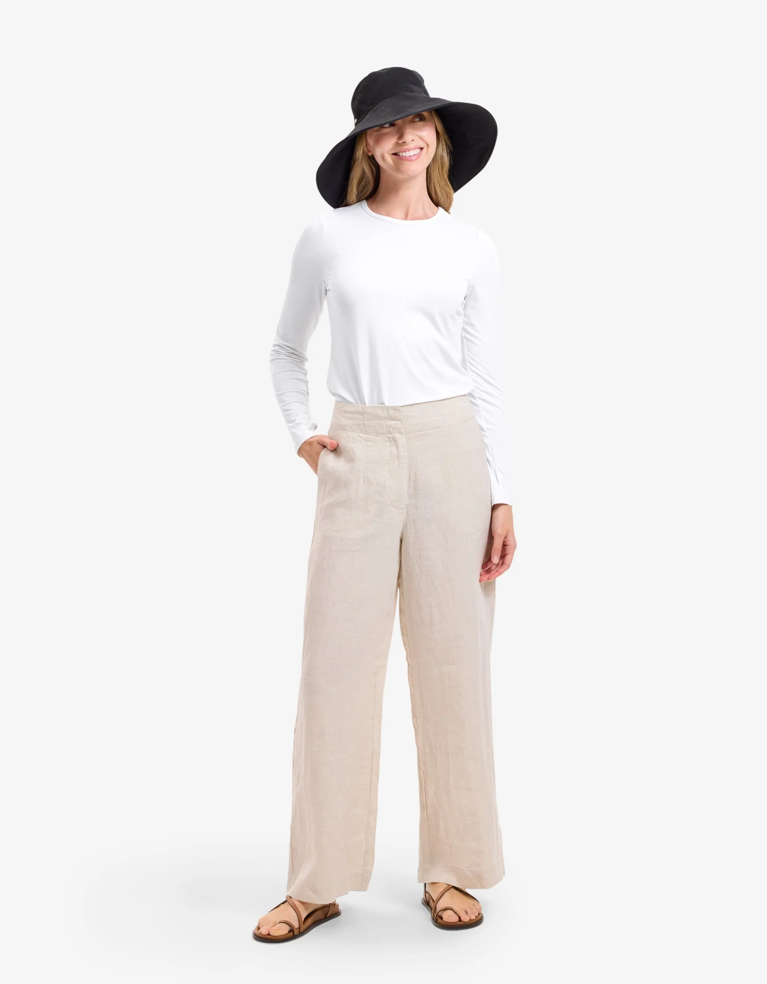 Ultra Wide Cotton Linen Hat UPF 50+ - Image 34