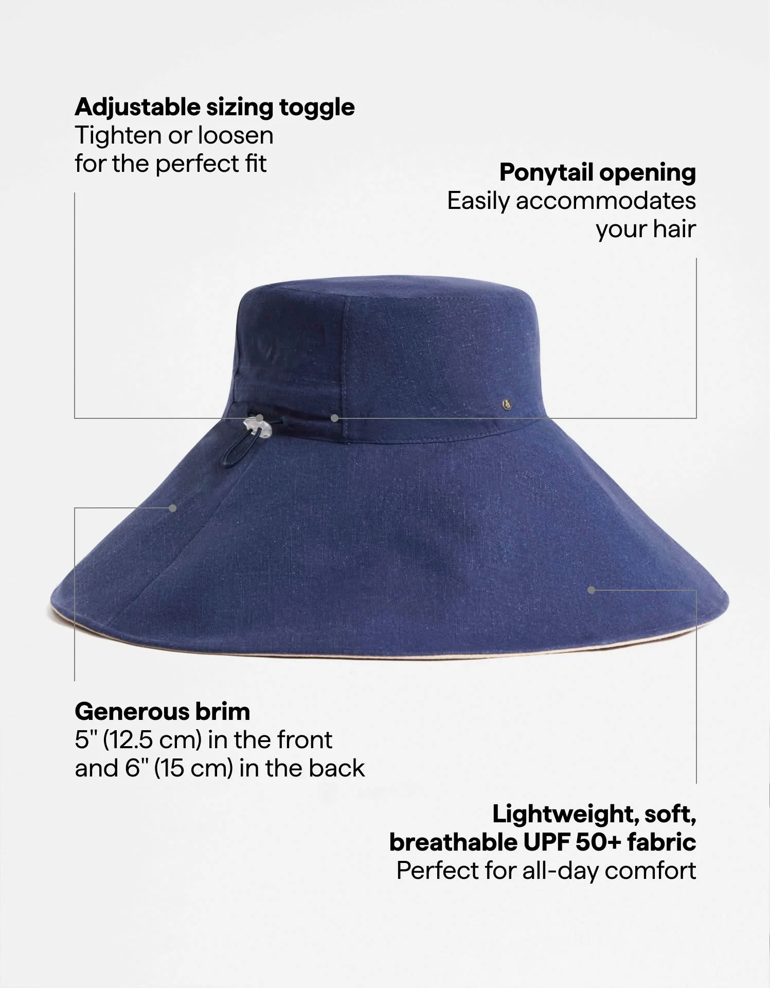 Ultra Wide Cotton Linen Hat UPF 50+ - Image 47
