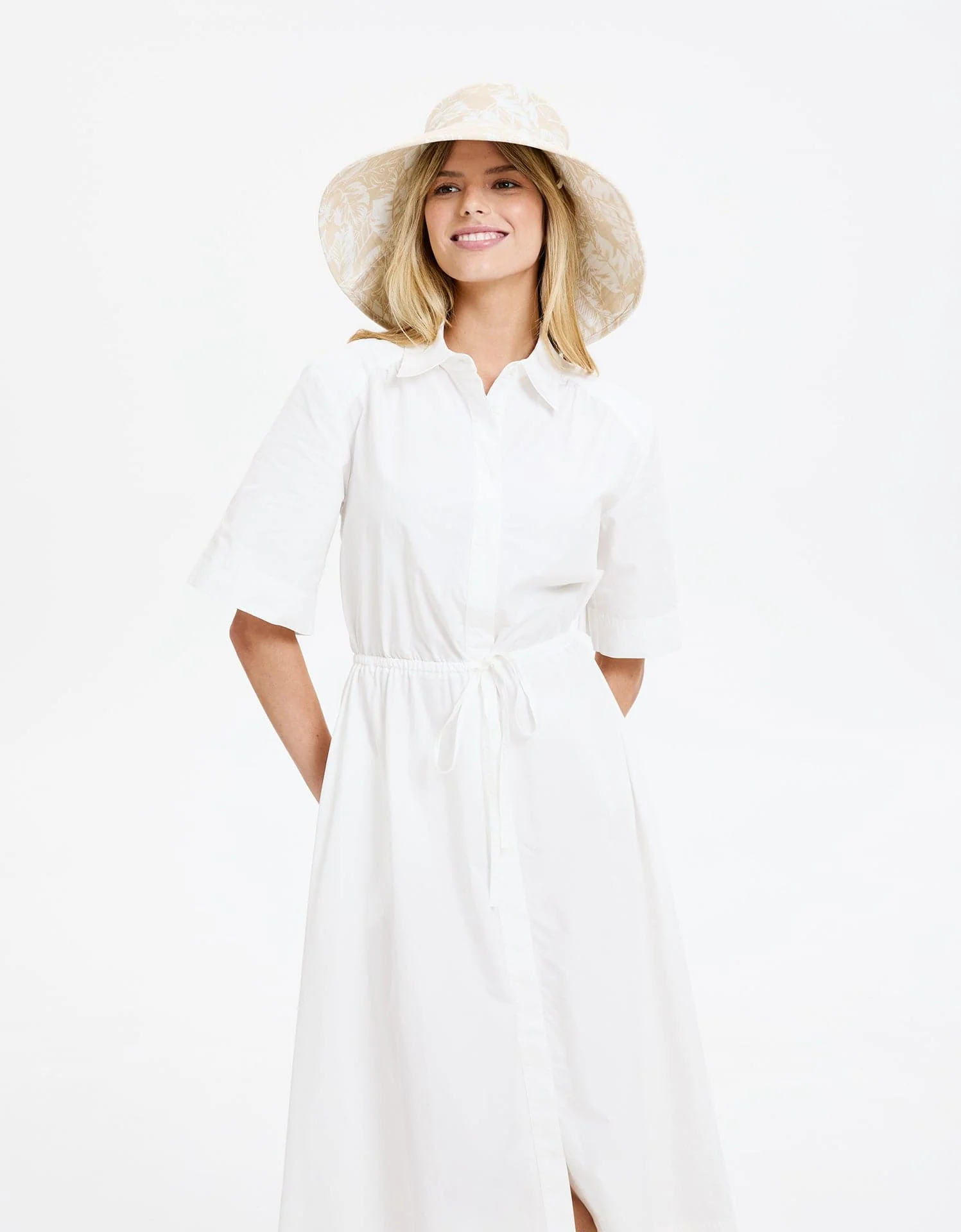 Ultra Wide Tropical Print Sun Hat UPF 50+ - Image 3