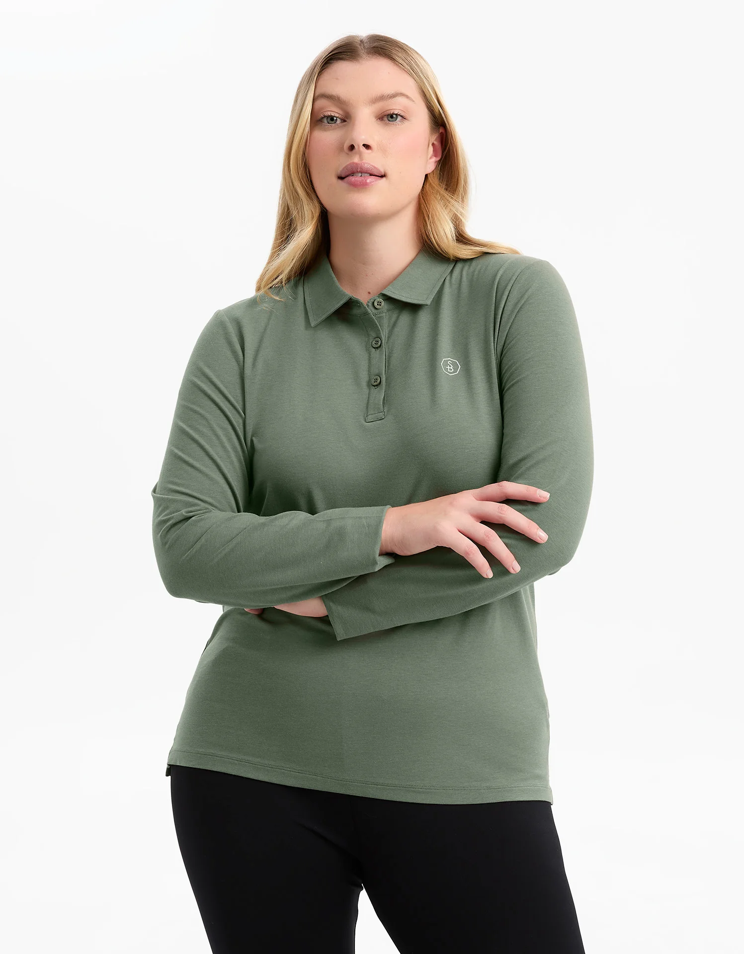 Long Sleeve Polo Shirt UPF 50+ - Image 17