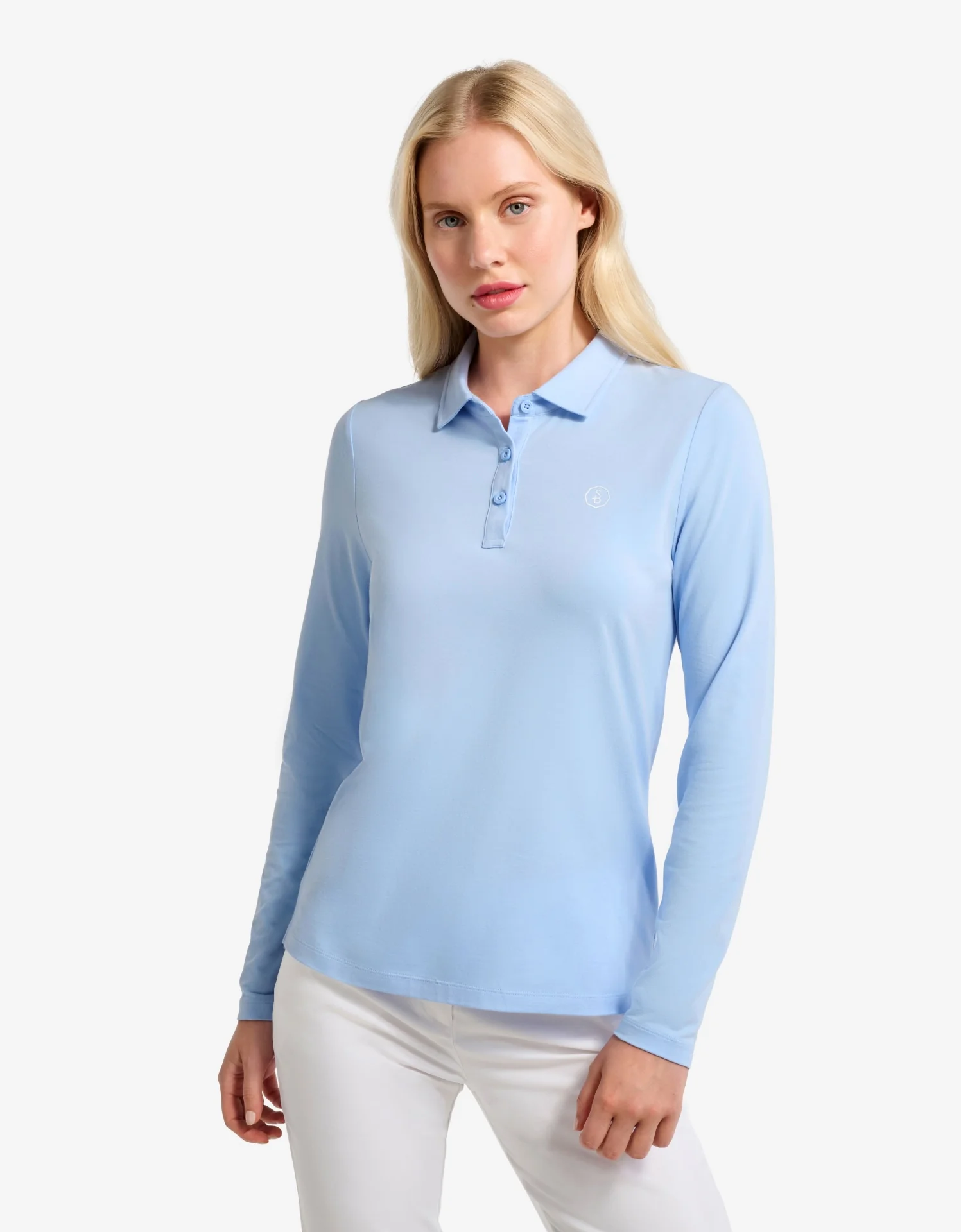 Long Sleeve Polo Shirt UPF 50+ - Image 6