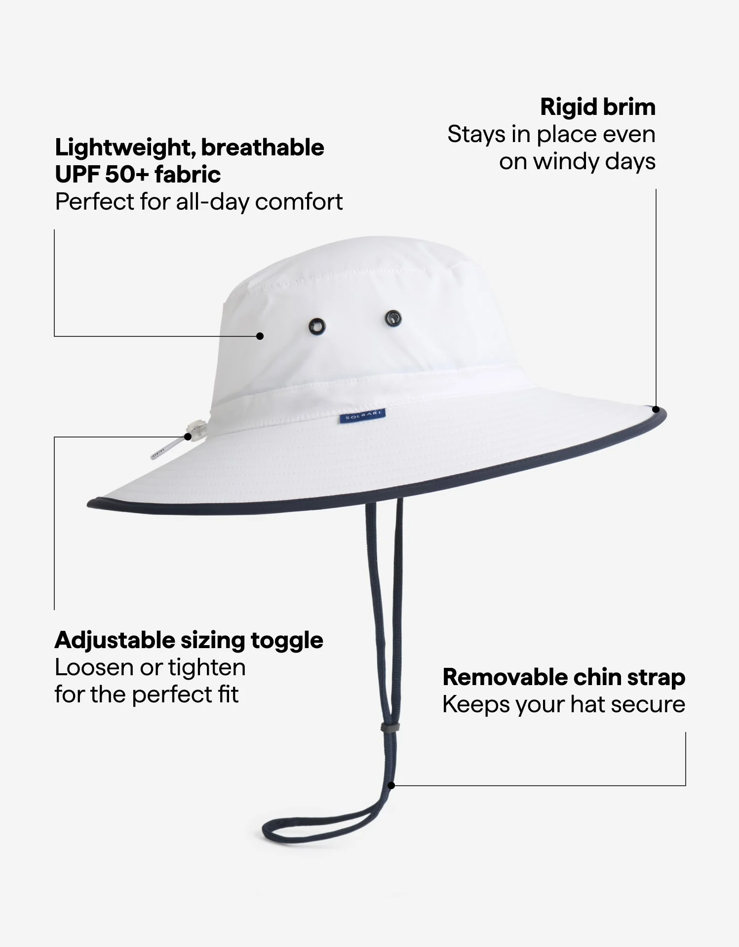 Traveller Broad Brim Sun Hat UPF 50+ - Image 3